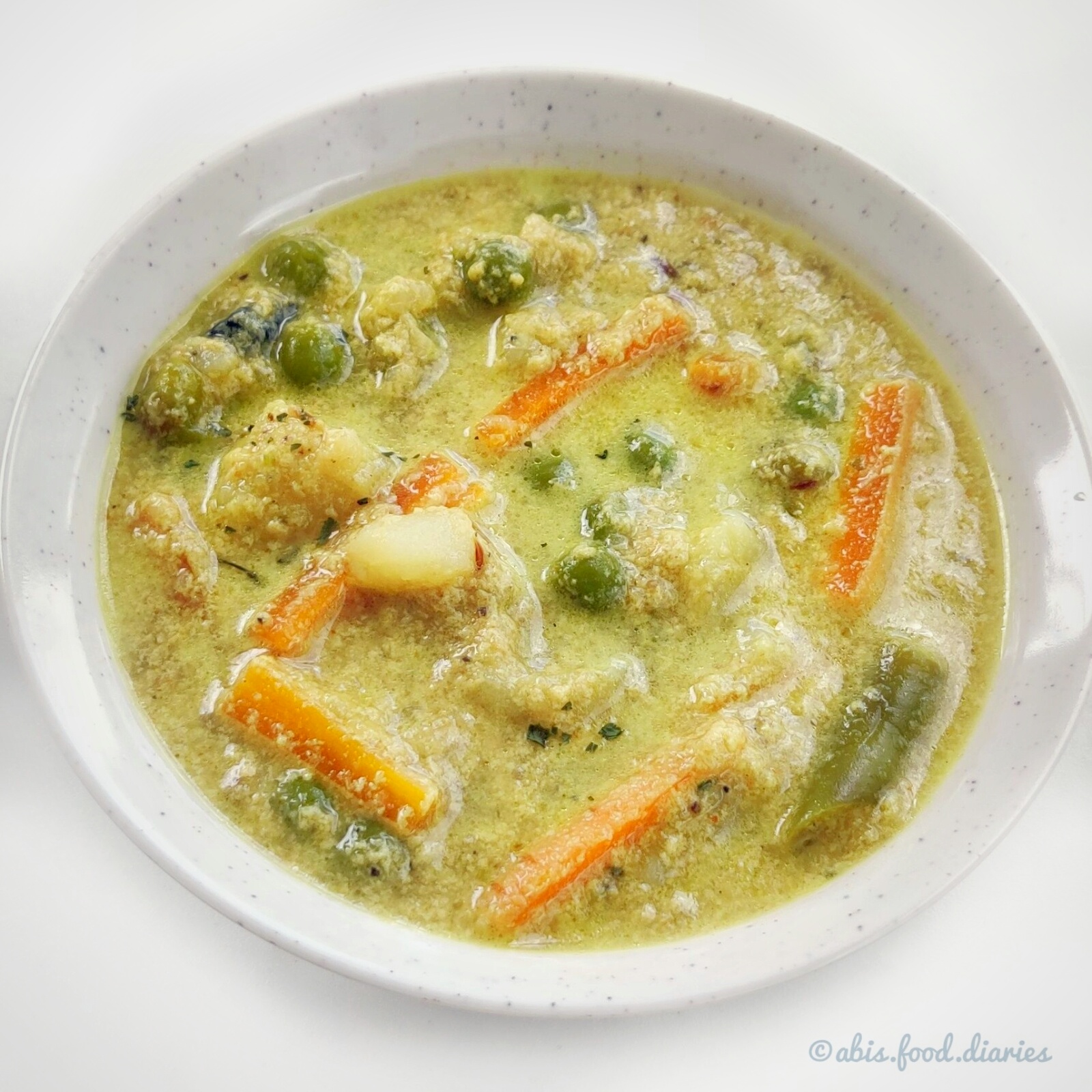 Coconut Milk Veg Gravy abiscookbook